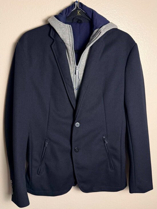 Zara Other - Zara Men's Hybrid Hooded Blazer Jacket